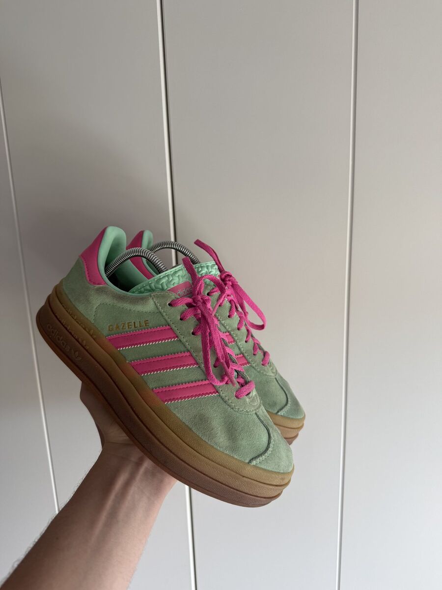 Adidas Gazelle Bold Groen/Roze