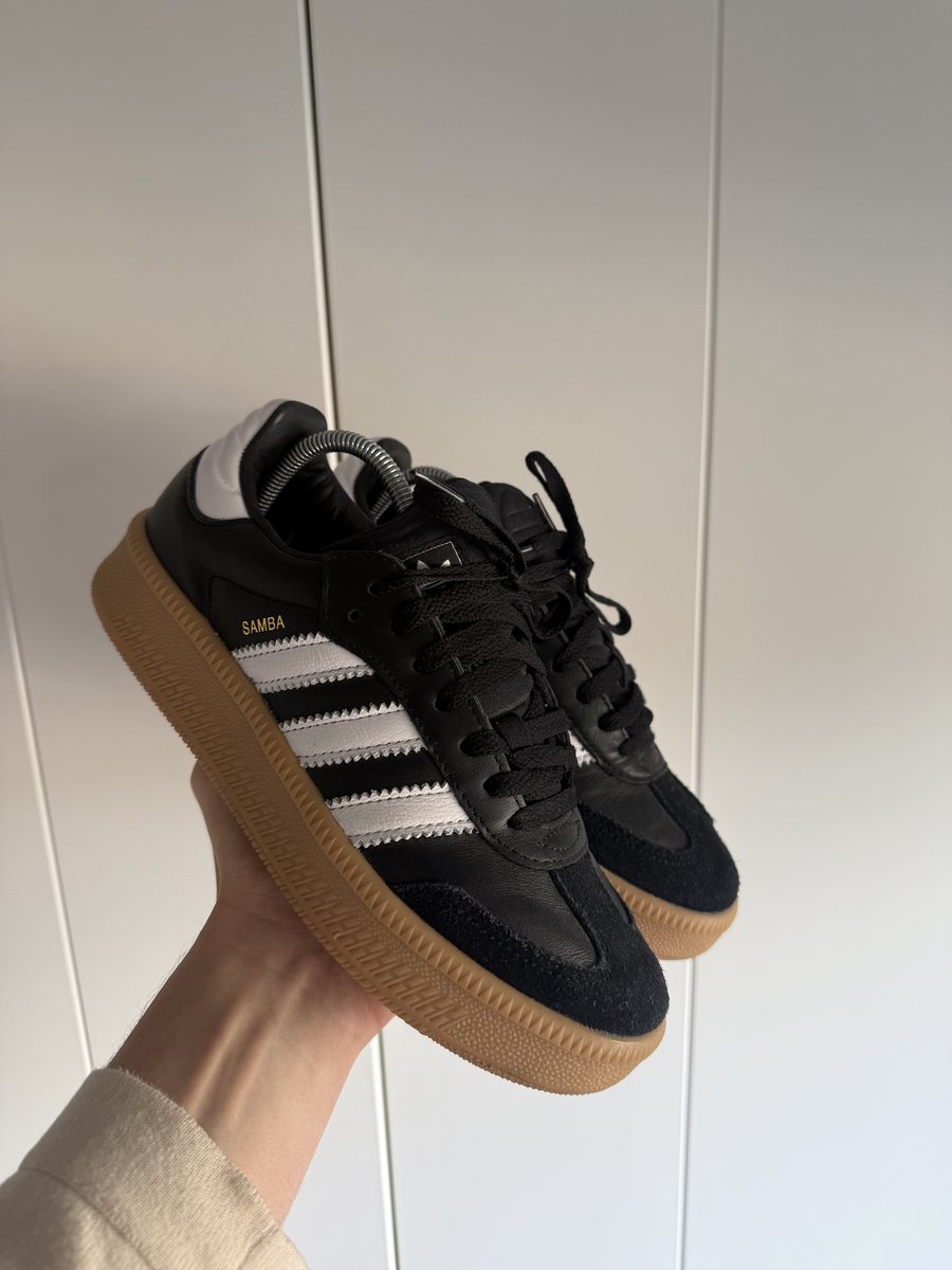 Adidas Samba Plateau Zwart/Wit