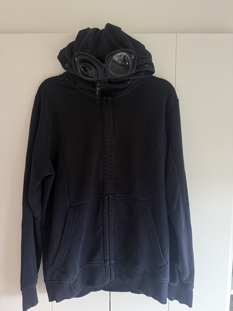 C.P. Company Goggle zip hoodie Navy