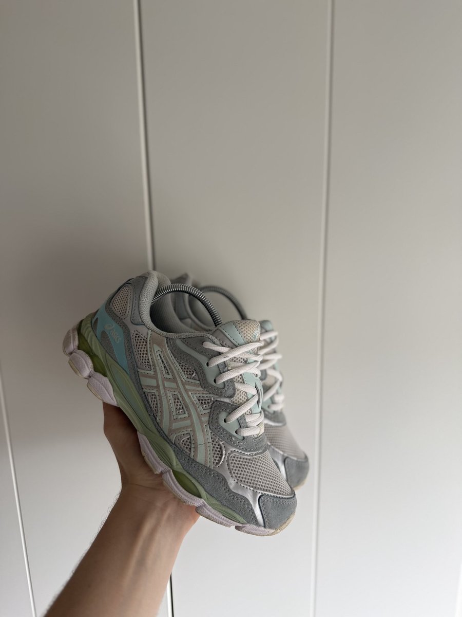Asics Gel-NYC Grijs/Lichtblauw/Groen
