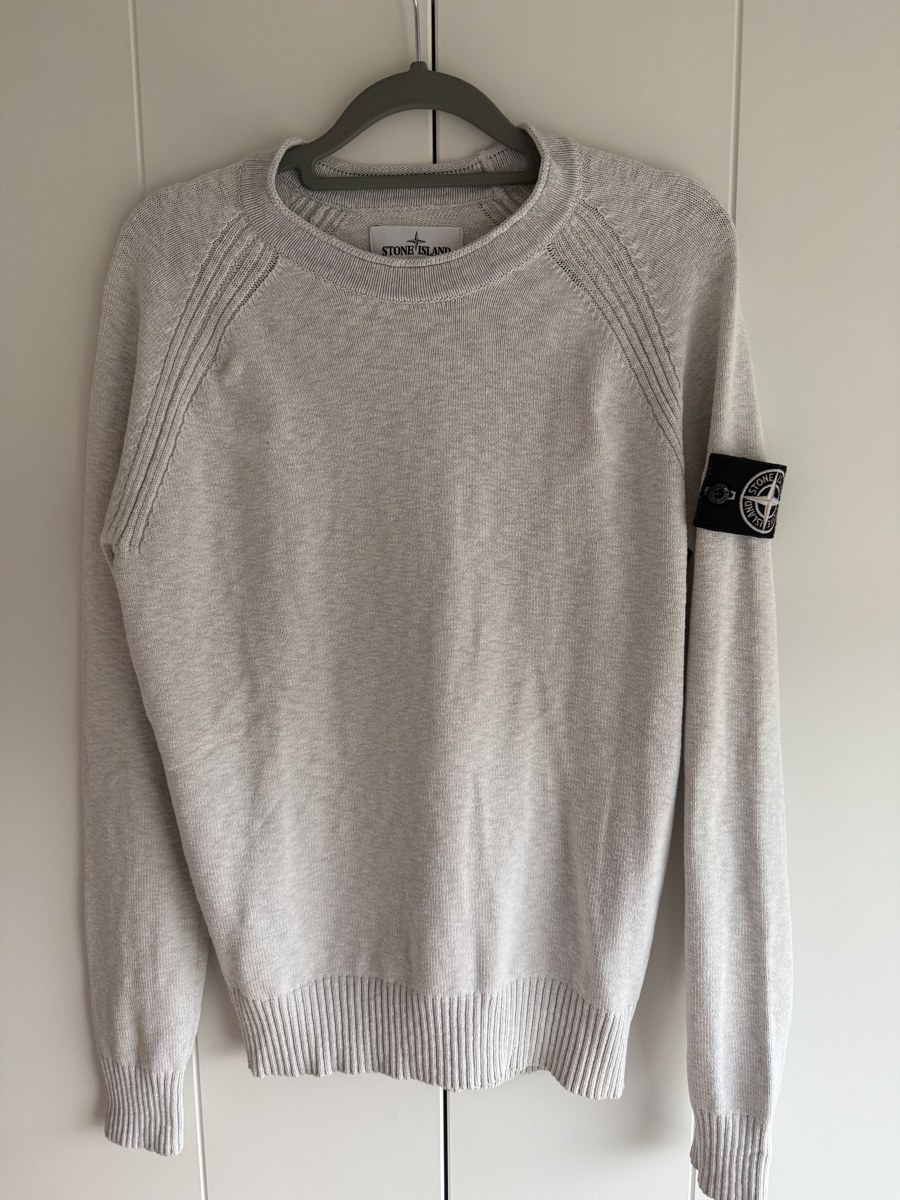 Stone Island Gebreide trui Lichtgrijs / Off white