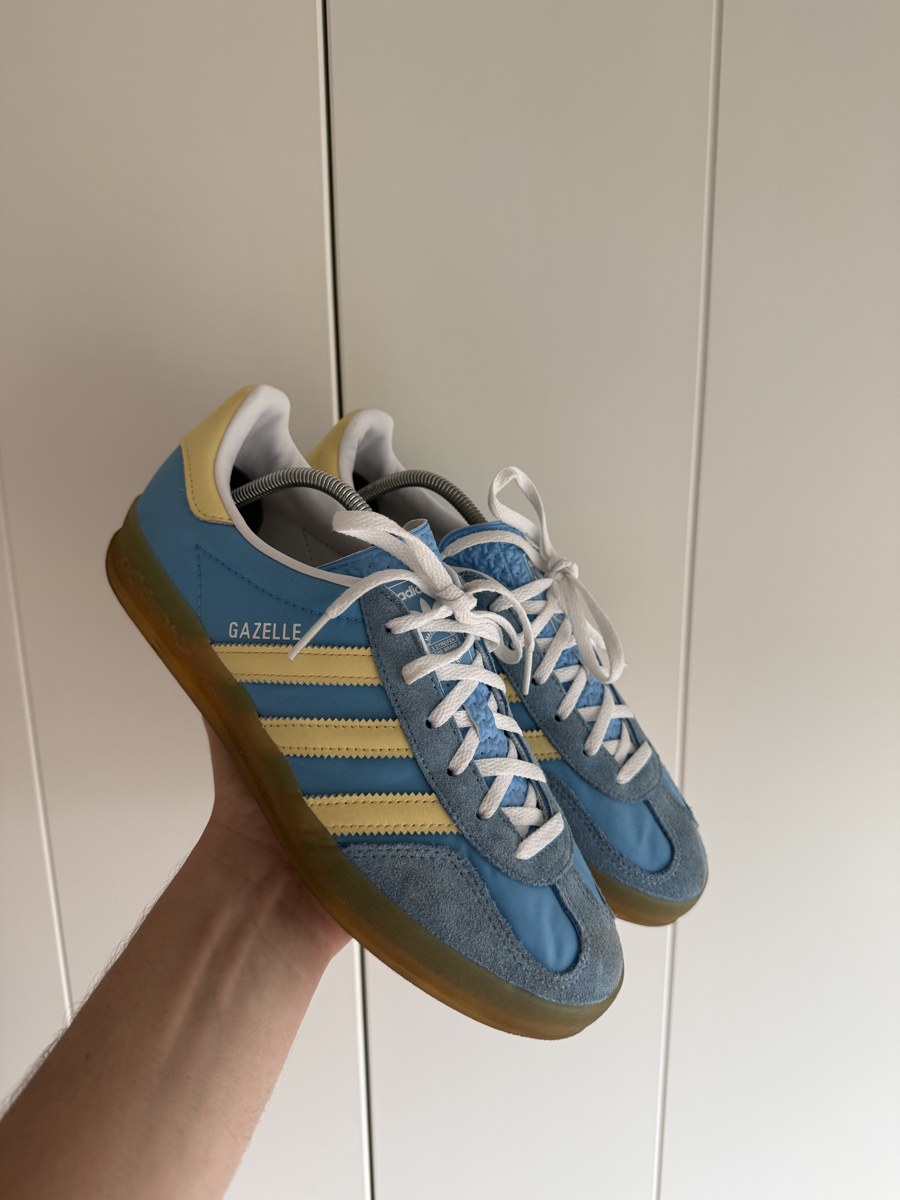 Adidas Gazelle Indoor Lichtblauw/Geel